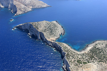 Image showing Overview on Zakynthos island