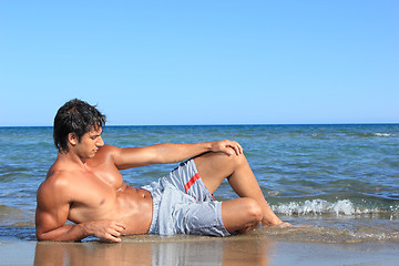 Image showing sexy caucasian fit man