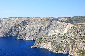 Image showing Coastline of Zakynthos, Greece