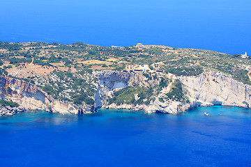 Image showing Overview on Zakynthos island