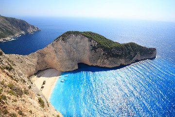 Image showing Aerial view on Zakynthos Greece 