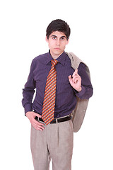 Image showing Stock image of businessman standing