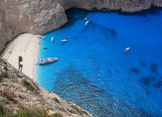 Image showing Aerial view on Zakynthos Greece 