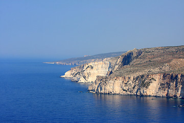 Image showing Coastline of Zakynthos, Greece
