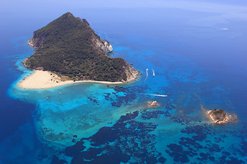 Image showing Aerial view on Zakynthos Greece 