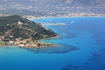 Image showing Aerial view on Zakynthos Greece 