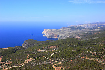 Image showing Overview on Zakynthos island