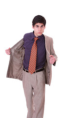 Image showing Stock image of businessman standing