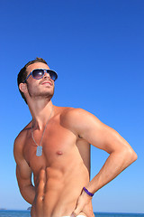 Image showing sexy caucasian fit man