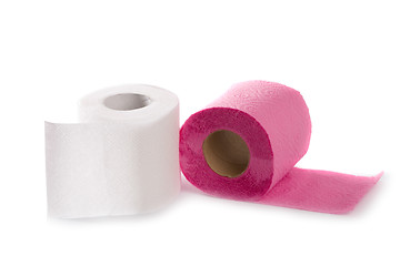 Image showing two toilet paper rolls