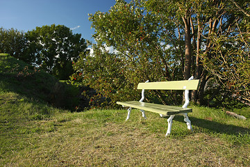 Image showing empty bench