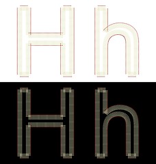 Image showing Illustration by font from matches