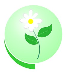 Image showing Eco green button