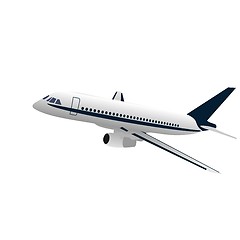 Image showing Realisic illustration airplane