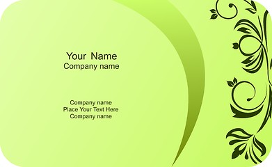 Image showing Illustration of  template card company label with name