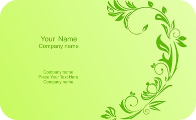 Image showing Illustration of  template card company label with name