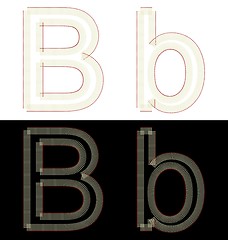 Image showing Illustration by font from matches