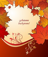 Image showing autumn floral background