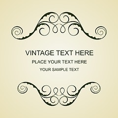 Image showing Vintage template