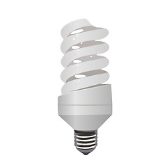Image showing Realistic illustration saving lamp eco