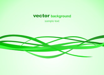 Image showing Illustration of Abstract green  background