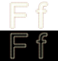 Image showing Illustration by font from matches