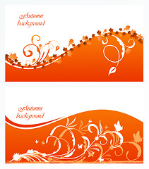 Image showing Autumn floral background