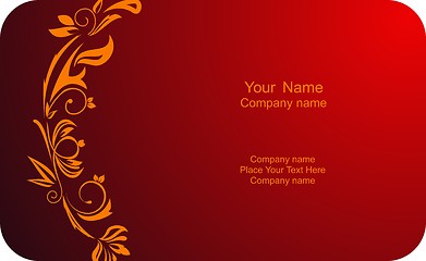 Image showing Illustration of  template card company label with name