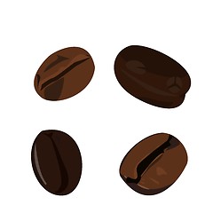 Image showing Realistic illustration coffee bean