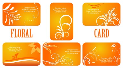 Image showing  autumn business cards