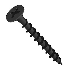 Image showing Realictic illustration screw isolated of white