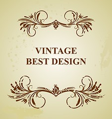 Image showing Vintage background card