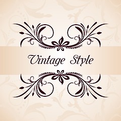 Image showing Illustration vintage background