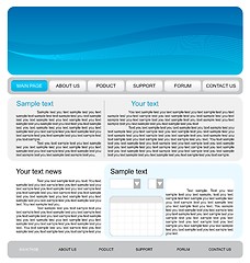 Image showing Web site template