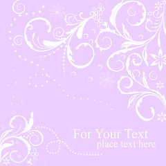 Image showing Illustration floral background