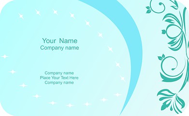 Image showing Illustration of  template card company label with name