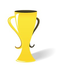Image showing Realistic illustration of prize gold cup