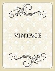 Image showing Vintage background card