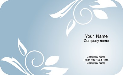 Image showing Illustration of  template card company label with name