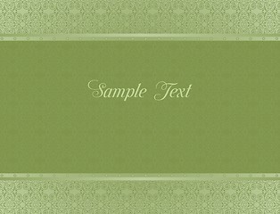 Image showing Green background for design of cards and invitation