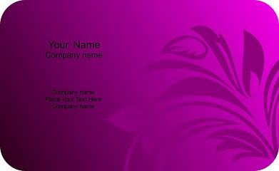 Image showing Illustration of  template card company label with name