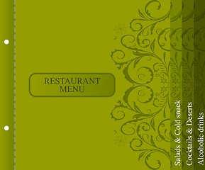 Image showing Restaurant menu