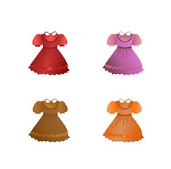 Image showing Set of children dresses