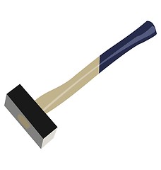 Image showing Realistic illustration of big hammer