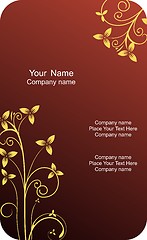 Image showing Illustration of  template card company label with name