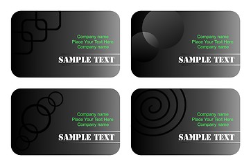 Image showing Business cards templates set