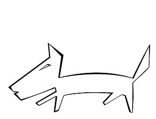 Image showing Dog on a white background