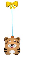 Image showing Navidad fur-tree toy tiger