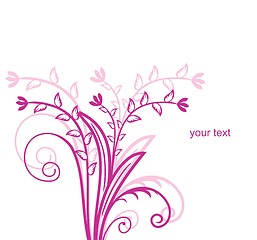 Image showing Abstract flowers background