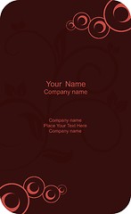 Image showing Illustration of  template card company label with name